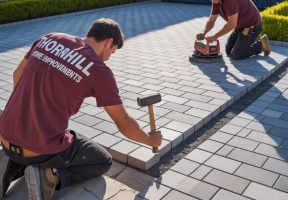 Thornhill Block paving driveway