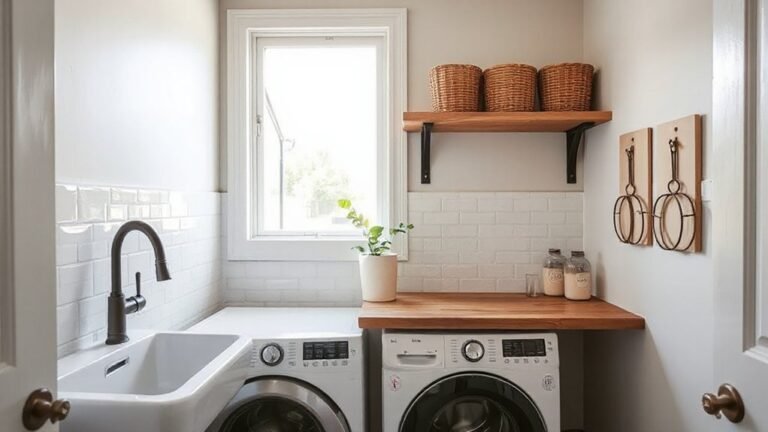 budget friendly laundry room decor
