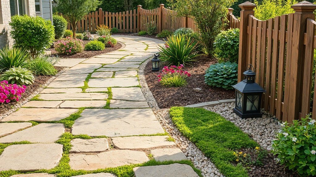 creative garden walkway designs