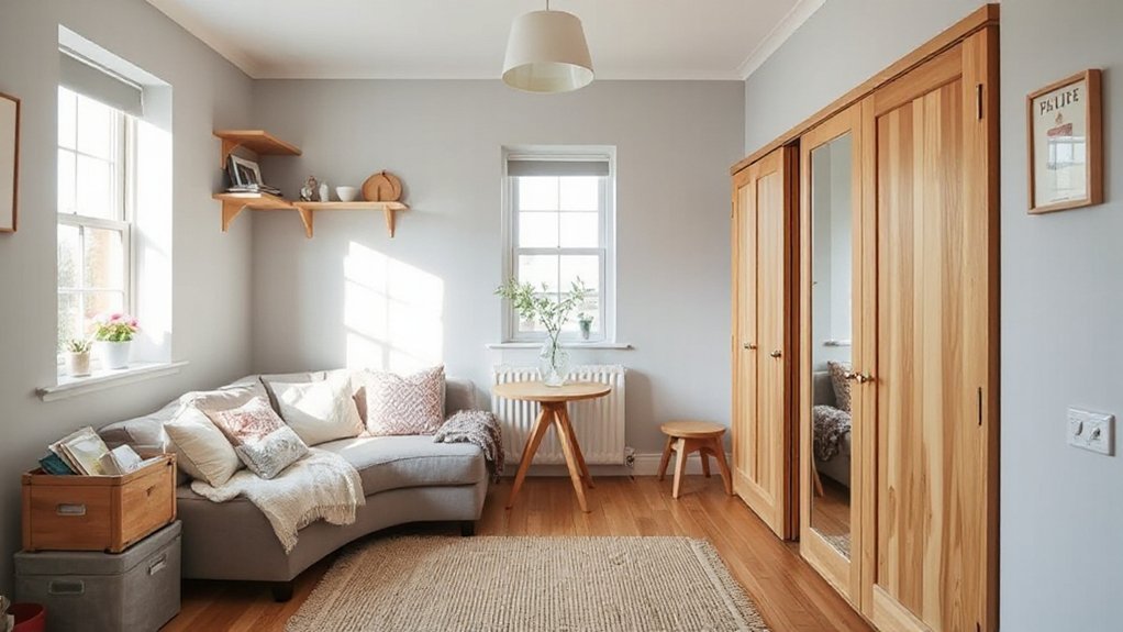 hidden storage maximizes space