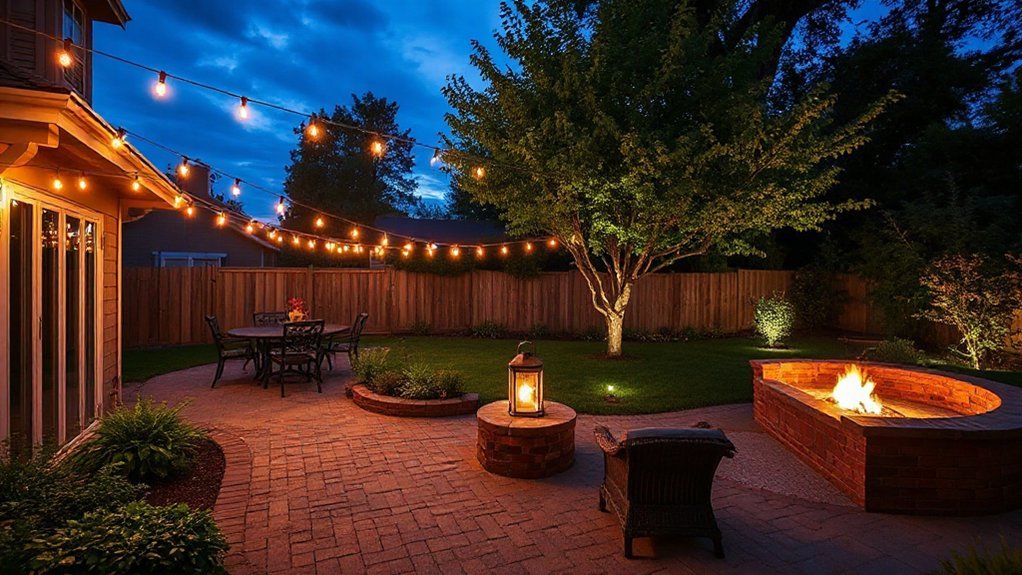 layered inviting outdoor illumination