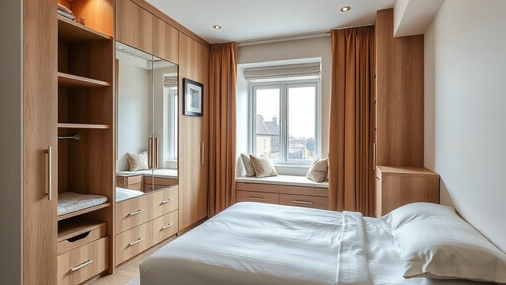 maximize small bedroom storage