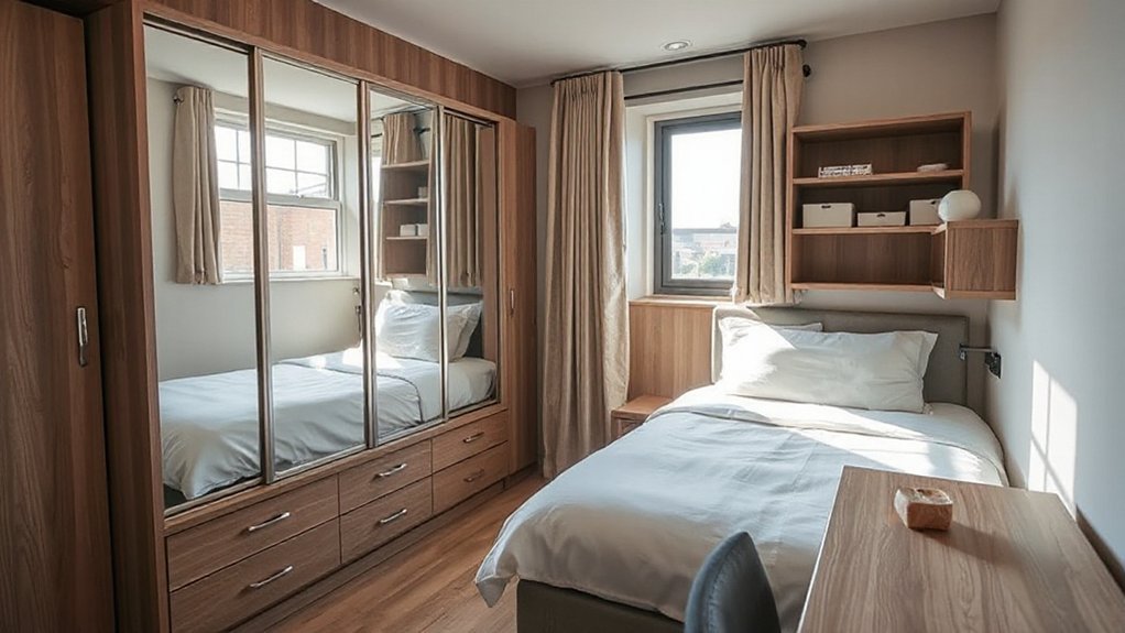 maximize small bedroom storage