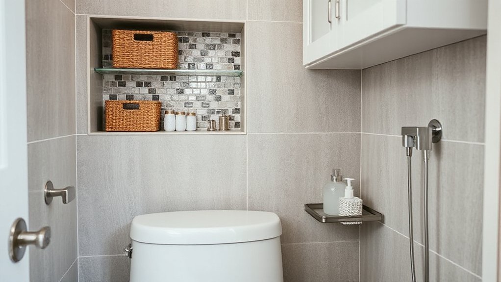 space saving bathroom storage