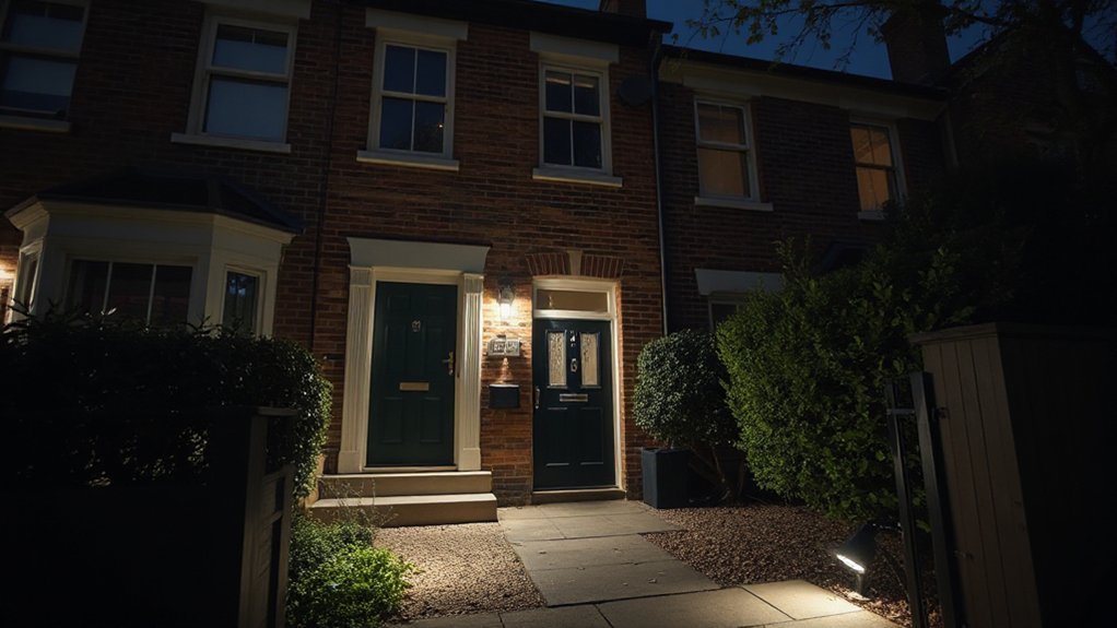 strategic lighting and camera coverage