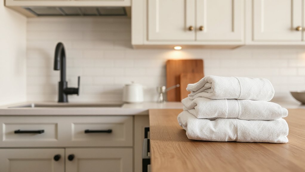 subtle coordinated kitchen accents