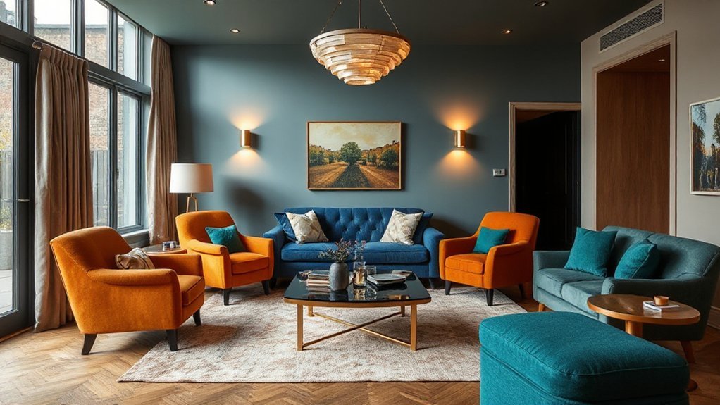 vibrant accents with dynamic lighting