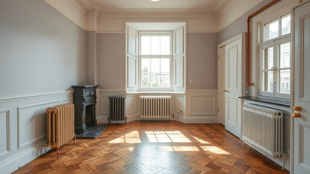 vintage heating room layouts