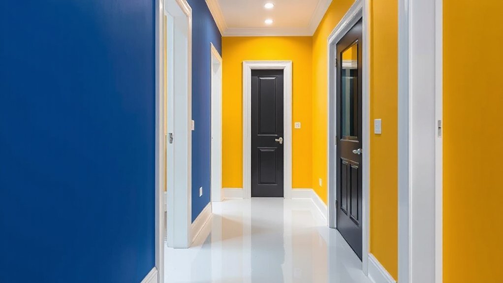 bold hallway color choices
