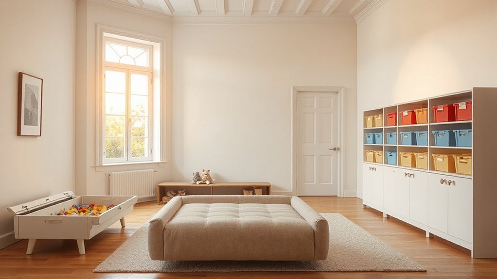 child friendly organized toy storage