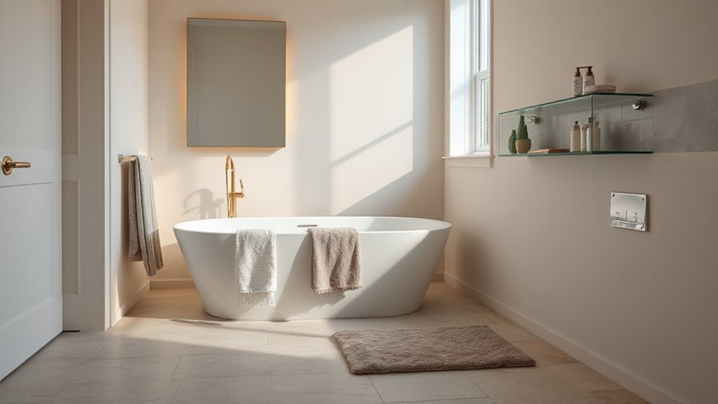 enhance small bathroom luxury