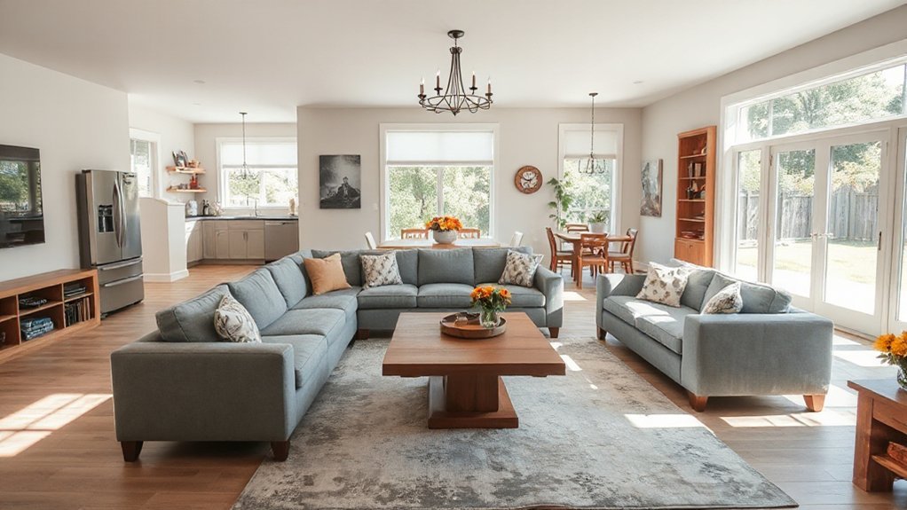 flexible open family spaces