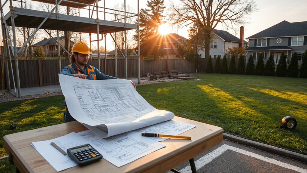 garage construction planning schedule