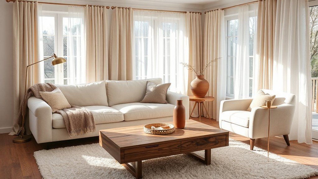 layered warm textured accents