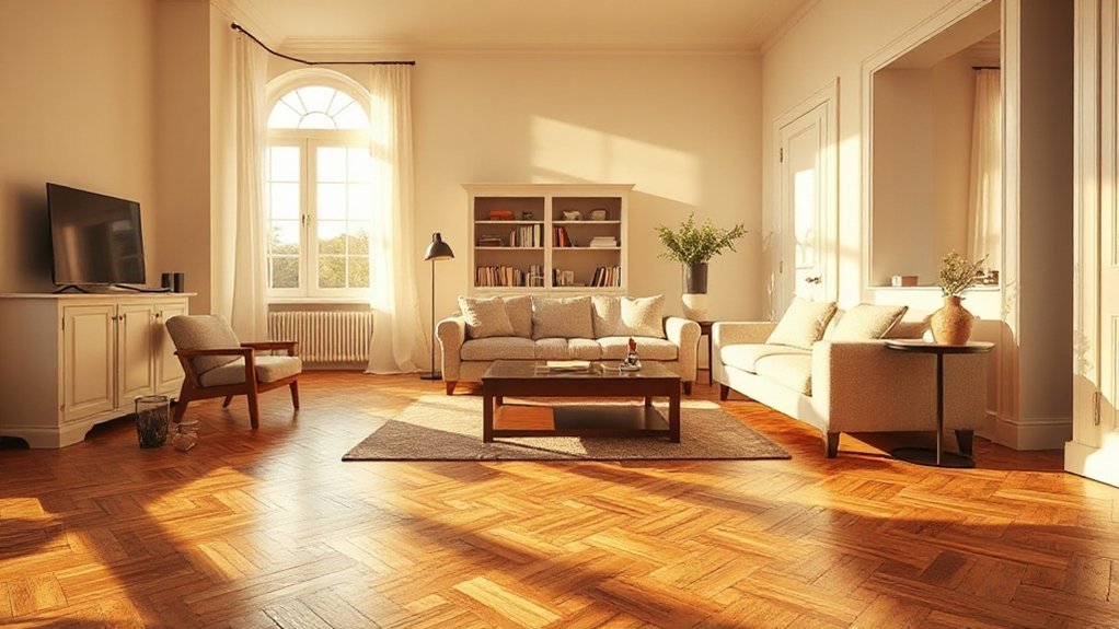 parquet enhances defined spaces