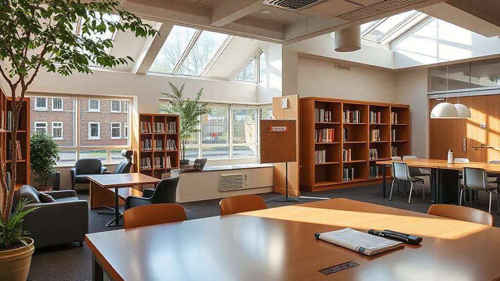 quiet steady study environments