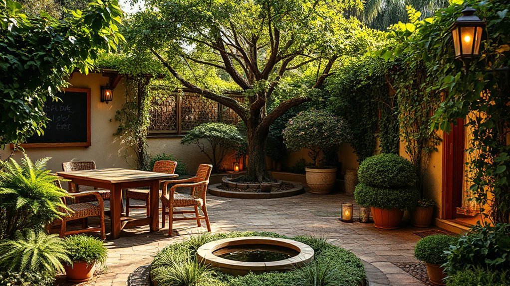 serene cozy plant nook