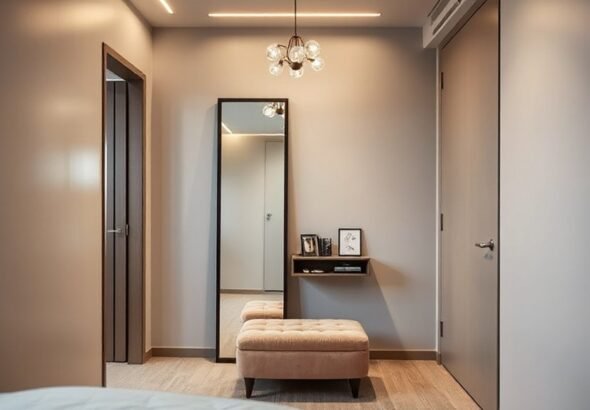 small bedroom dressing space