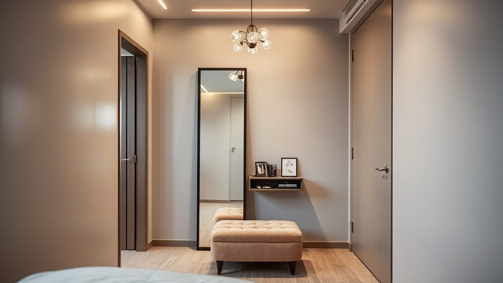 small bedroom dressing space