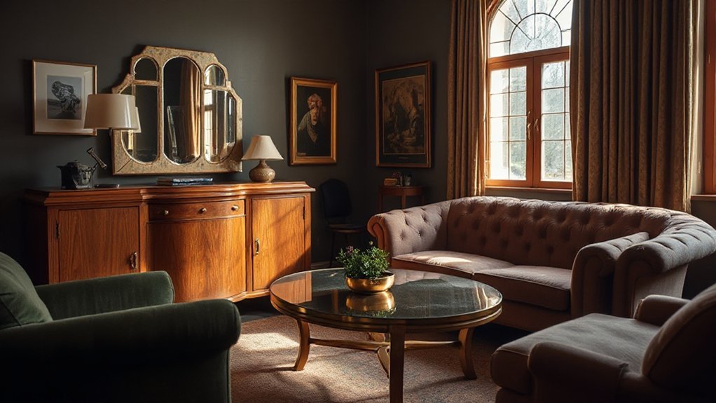 vintage showpieces set tone