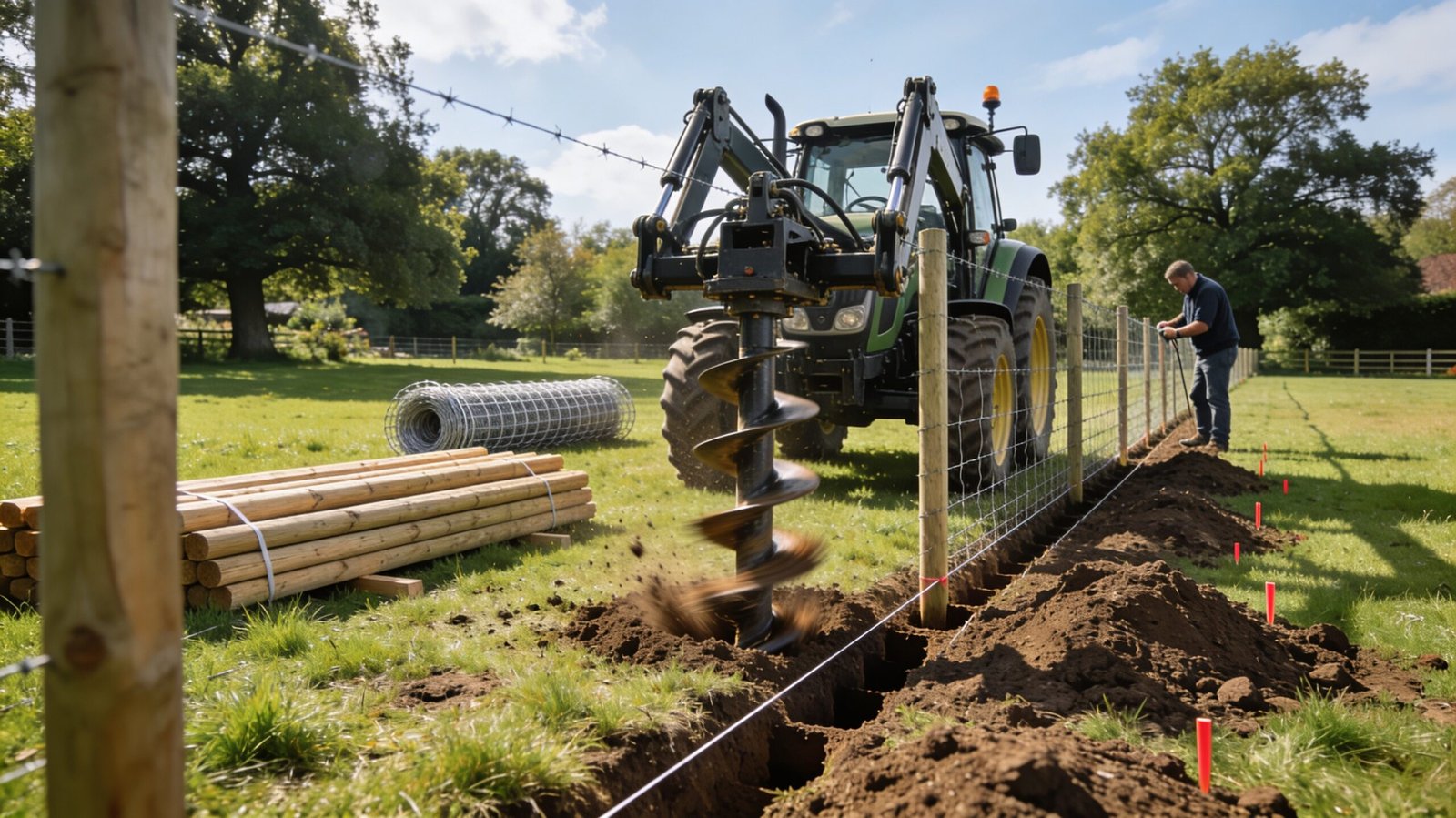 3 point post hole digger