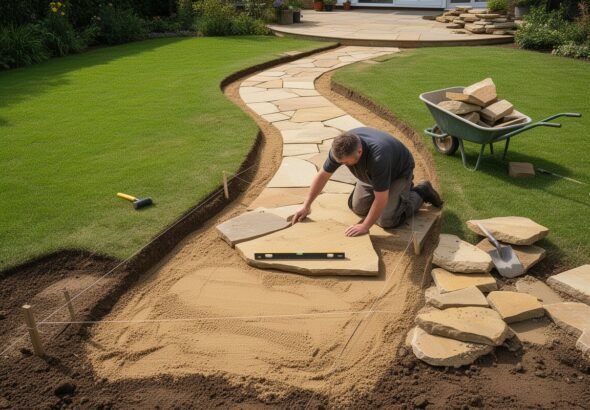 Adding a Stone Pathway