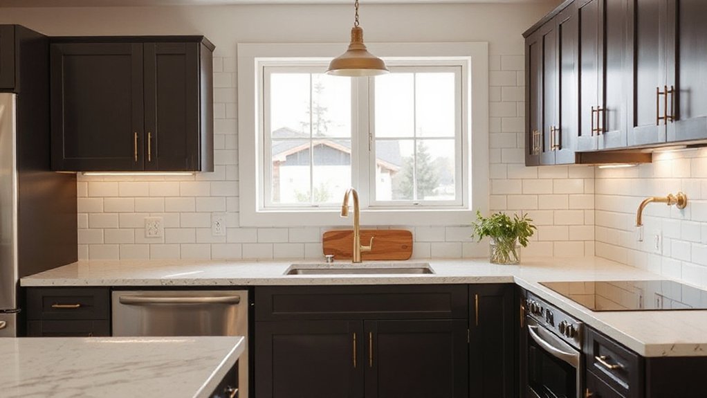 cohesive budget kitchen styling