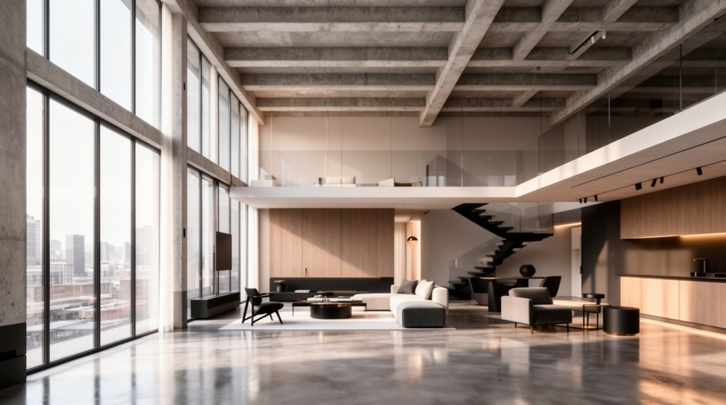 contemporary loft interior designs