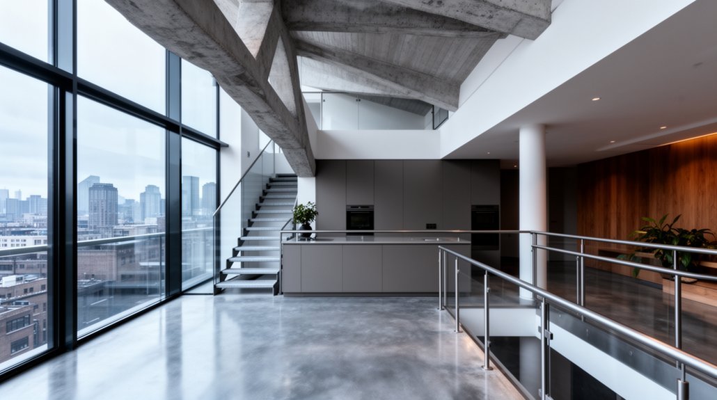 contemporary sleek loft redesign