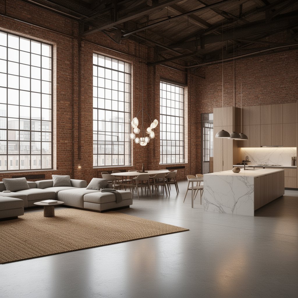 conversion of former industrial buildings