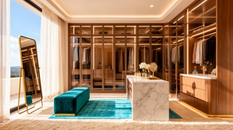 elegant spacious dressing areas