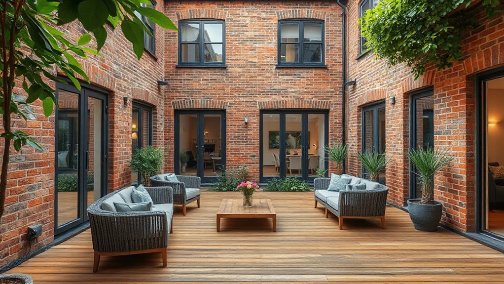 heritage brick outdoor integration