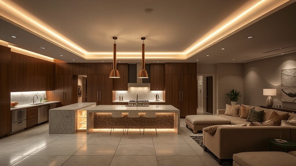 layered lighting for ambiance