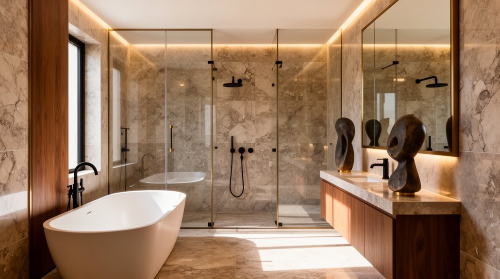 luxurious high end bathroom designs