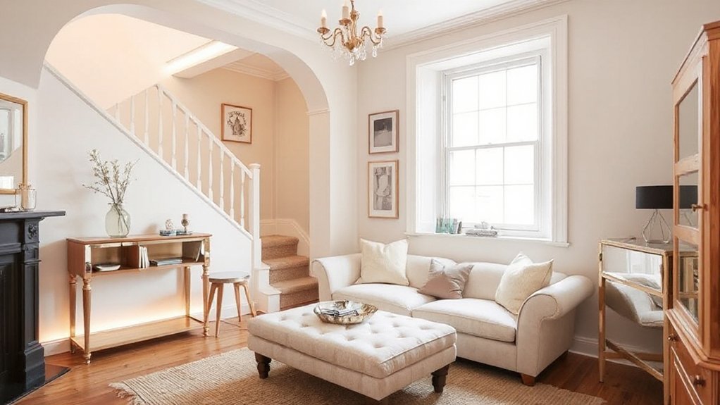 maximize space with vintage lighting