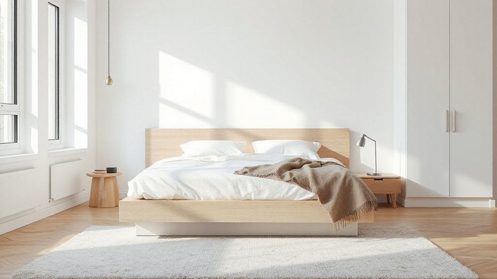 minimalist bedroom promotes restful sleep