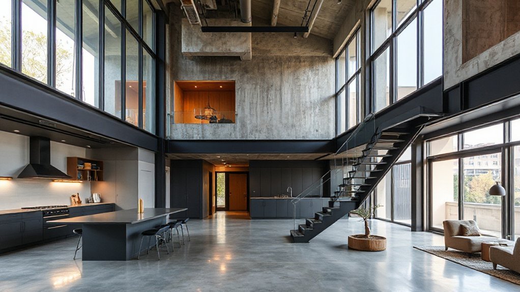 minimalist structural contrasting design