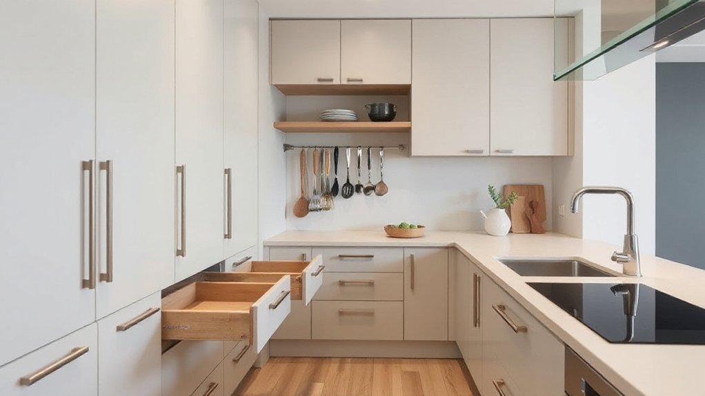 organized accessible utensil storage