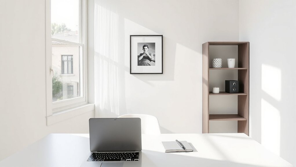 organized ergonomic focused workspace