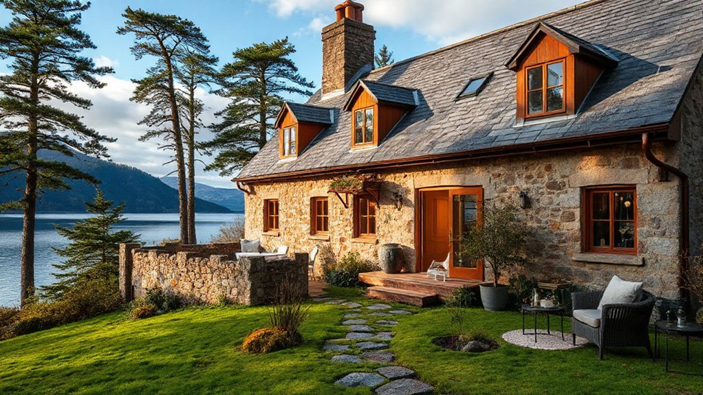 refined rustic highland retreat