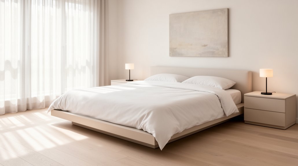 serene simple bedroom decor
