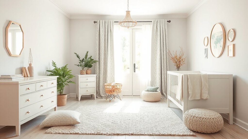 simple functional scandinavian nursery
