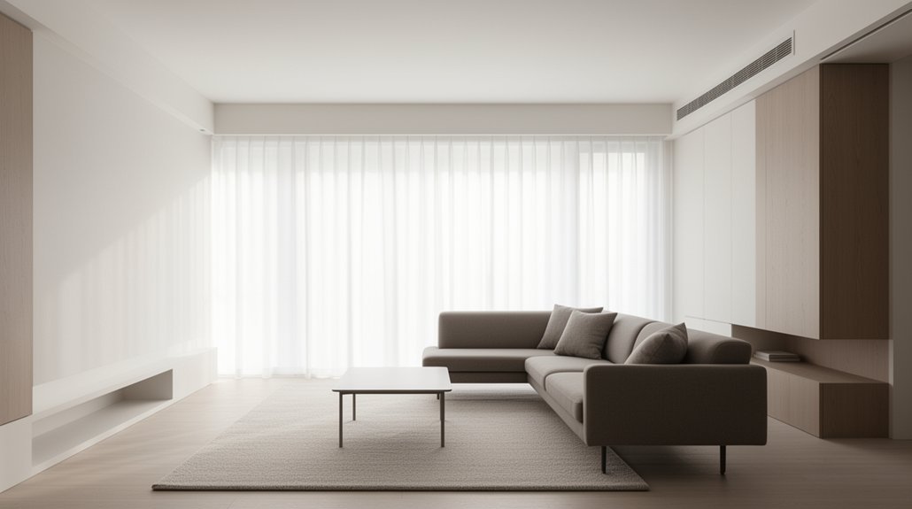 simple spacious calming interiors