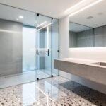 sleek architectural bathroom design