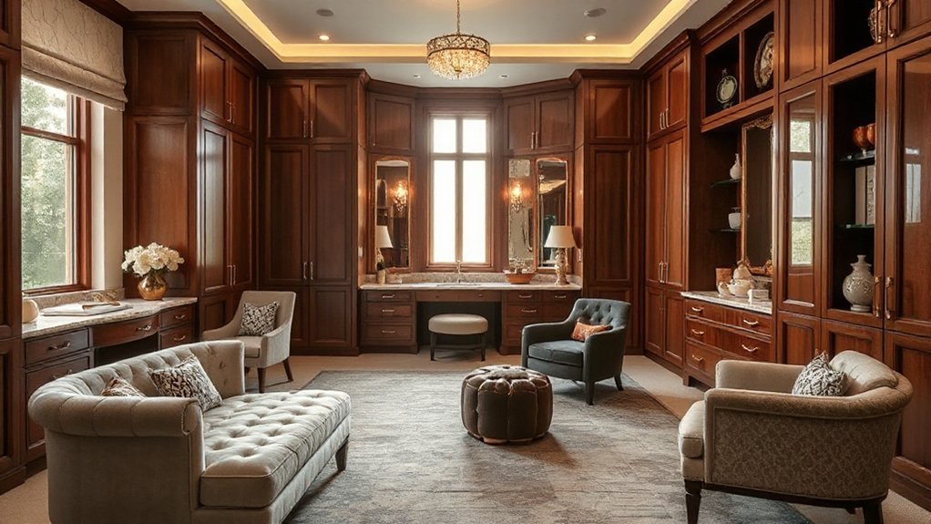 stylish functional vanity spaces