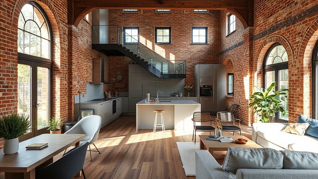 thoughtful open plan zoning