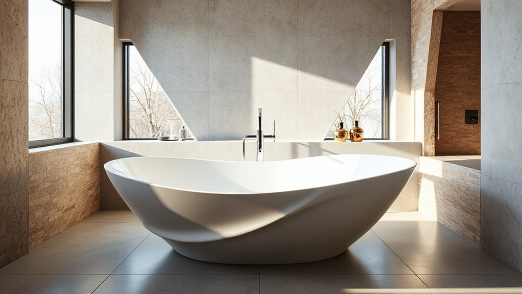tub placement enhances design