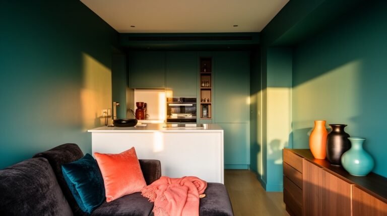 vibrant small apartment interiors