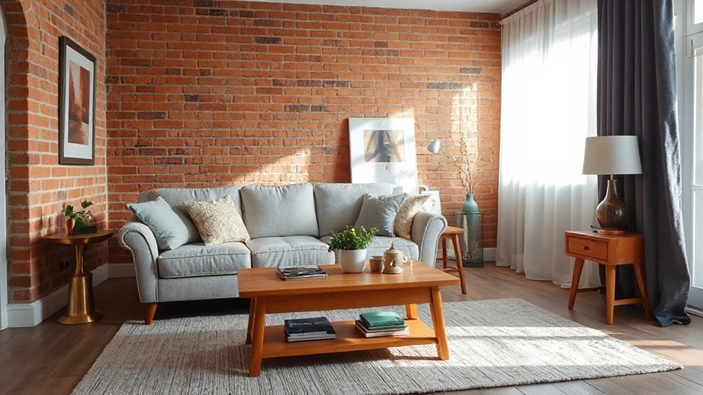 warm earthy tones with accents