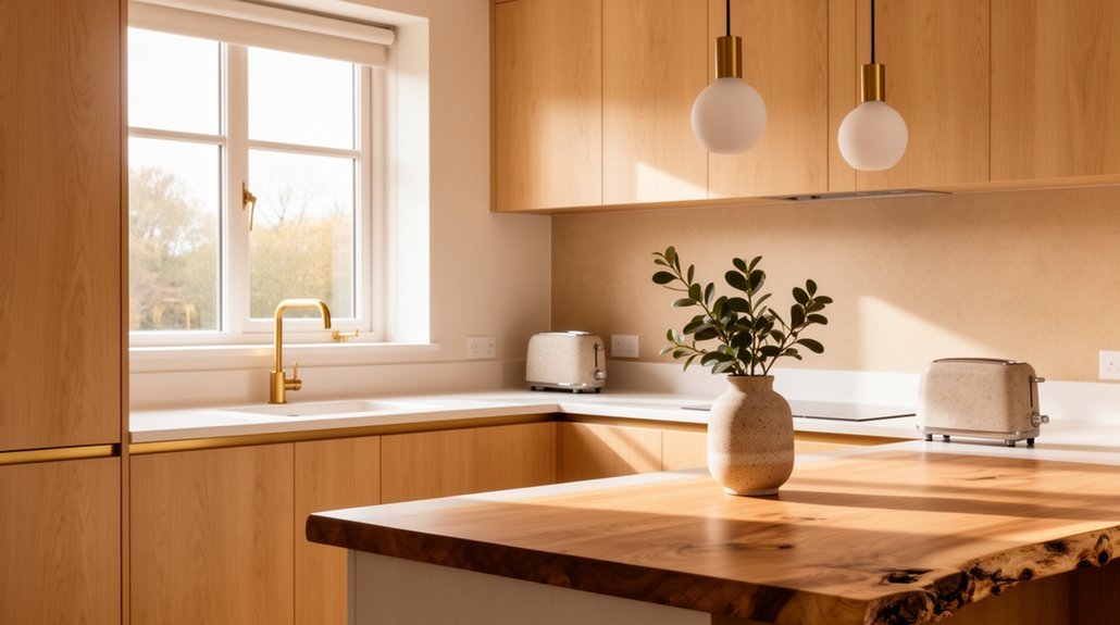 warm natural kitchen design